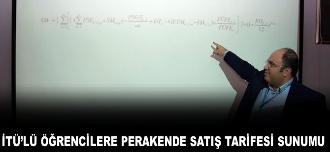 İTÜ’lü öğrencilere perakende satış tarifesi sunumu