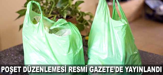 Poşet düzenlemesi Resmî Gazete'de yayınlandı