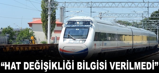 "Hat değişikliği bilgisi verilmedi"