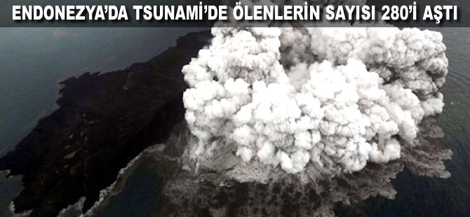 Endonezya'da Tsunami'de ölenlerin sayısı 280'i aştı