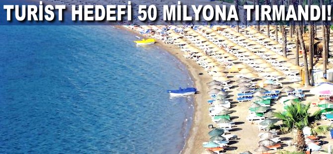 Turist hedefi 50 milyona tırmandı!