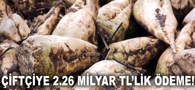 Çiftçiye 2.26 milyar TL'lik ödeme!