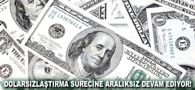 Dolarsızlaştırma sürecine aralıksız devam ediyor!