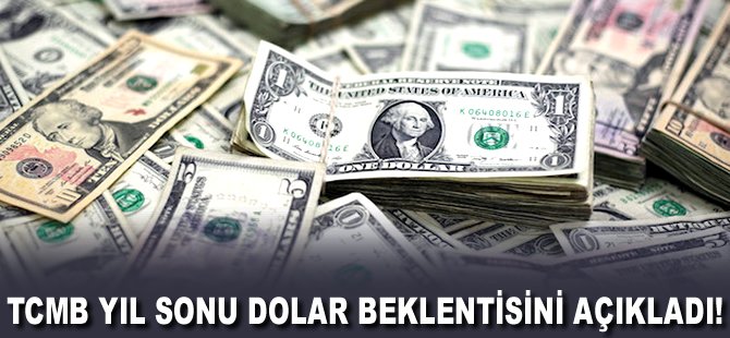 TCMB yıl sonu Dolar beklentisini açıkladı!