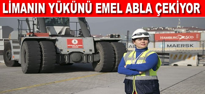 Limanın yükünü Emel abla çekiyor