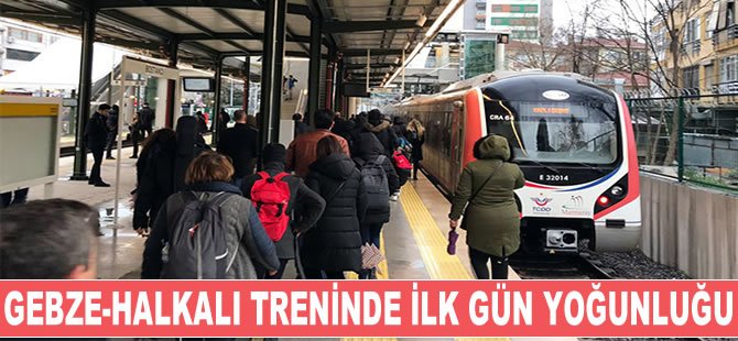 Gebze - Halkalı treninde ilk gün yoğunluğu