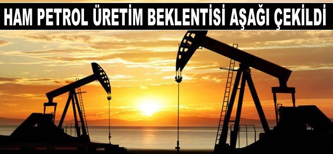 Ham petrol üretim beklentisi aşağı çekildi