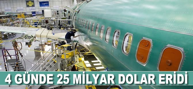 Boeing hisseleri sert düştü