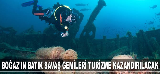 Çanakkale Boğazı’ndaki batık savaş gemileri turizme kazandırılacak