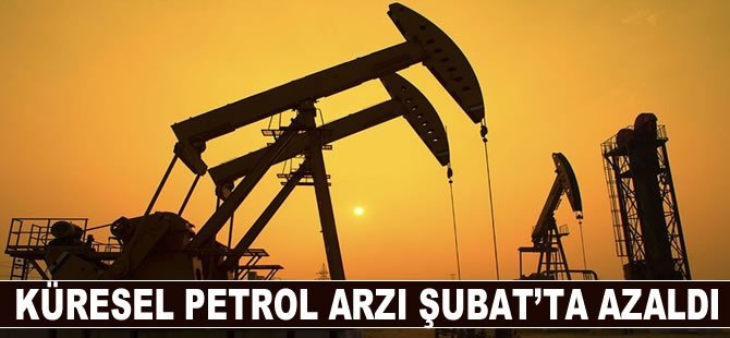 Küresel petrol arzı şubatta azaldı