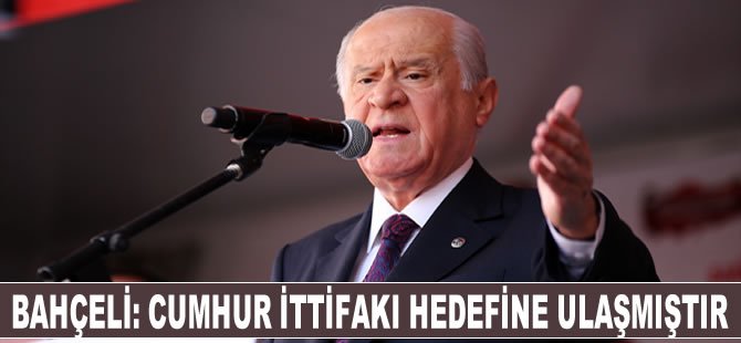 Bahçeli: 31 Mart seçimlerine Cumhur İttifakı'nın ruhu, Türk milletinin istiklal özlemleri ve istikbal umutları mührünü vurmuştur