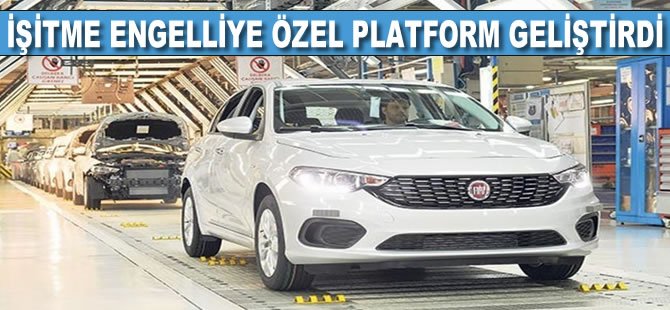 İşitme engelliye özel platform geliştirdi