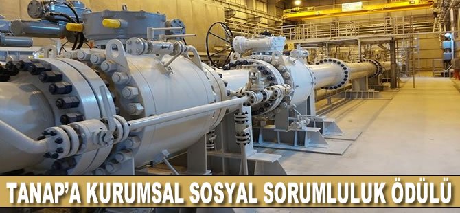 TANAP'a sosyal sorumluluk ödülü