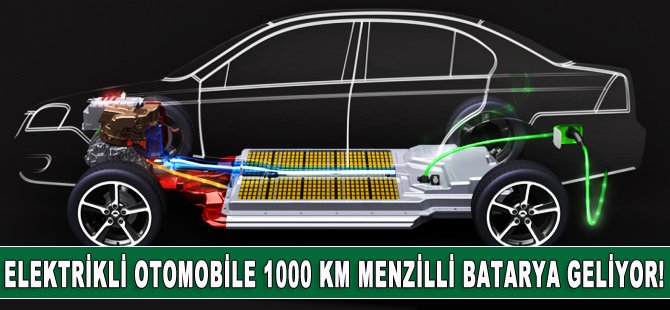 Elektrikli otomobilde devrim! 1000 km menzilli batarya geliyor!