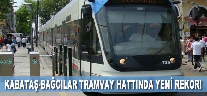 Kabataş-Bağcılar Tramvay Hattında Yeni Rekor!