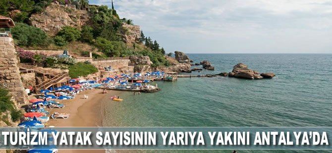 Türkiye'deki turizm yatak sayısının yarıya yakını Antalya'da