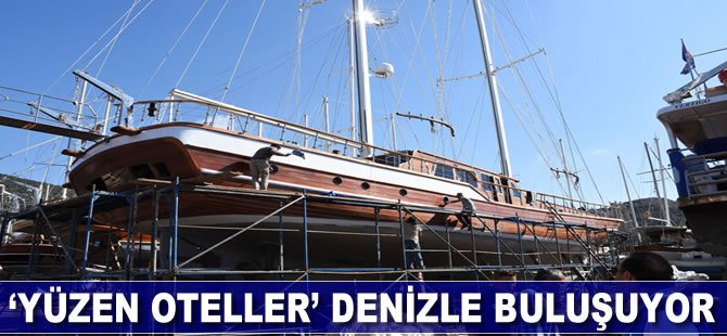 'Yüzen oteller' denizle buluşuyor