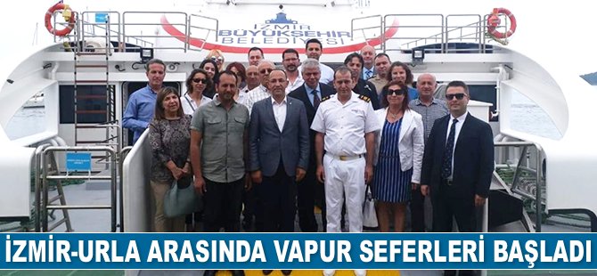 İzmir-Urla arasında vapur seferleri başladı