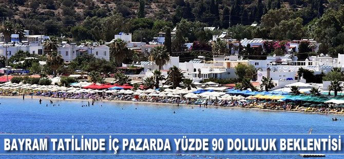 Bayram tatilinde iç pazarda yüzde 90 doluluk beklentisi