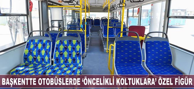 Başkentte otobüslerde 'öncelikli koltuklara' özel figür