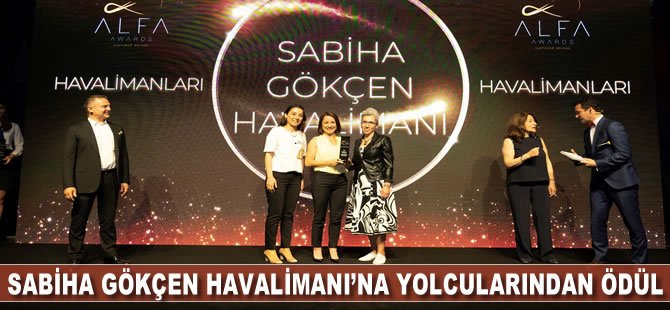 Sabiha Gökçen Havalimanı'na yolcularından ödül