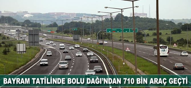 Bayram tatilinde Bolu Dağı'ndan 710 bin araç geçti