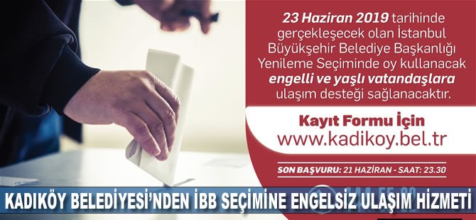 Kadıköy Belediyesi'nden İBB seçimine engelsiz ulaşım hizmeti