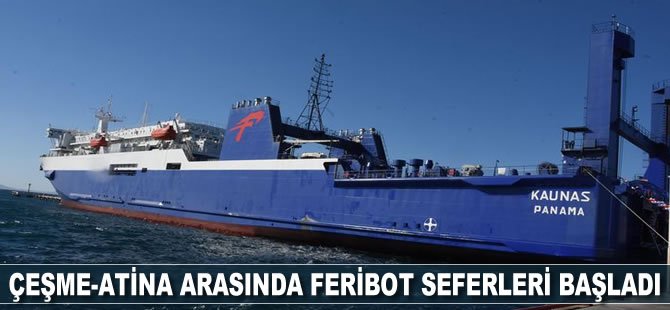 Çeşme - Atina arabalı feribot seferleri başladı