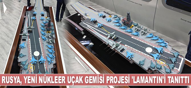 Rusya, yeni nükleer uçak gemisi projesi 'Lamantin'i tanıttı