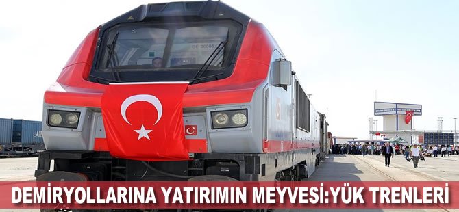 Demir yollarına yatırımın meyvesi: Yük trenleri