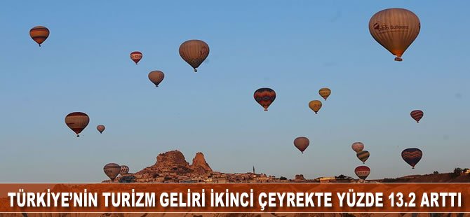 Türkiye'nin turizm geliri ikinci çeyrekte yüzde 13,2 arttı