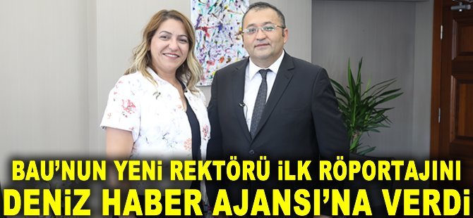 Bahçeşehir Üniversitesi'nin Yeni Rektörü Prof. Dr. Şirin Karadeniz, ilk röportajını Deniz Haber Ajansı'na verdi