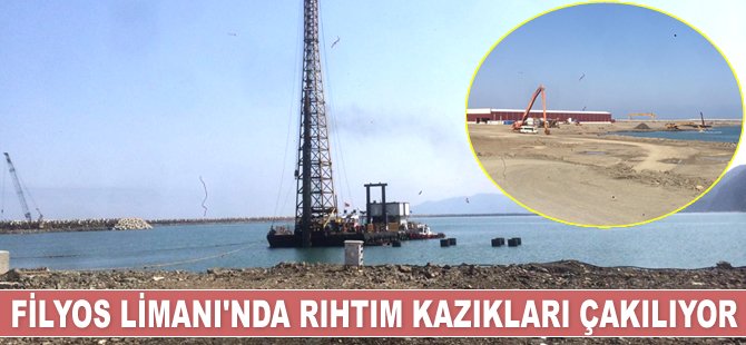 Filyos Limanı'nda rıhtım kazıkları çakılıyor