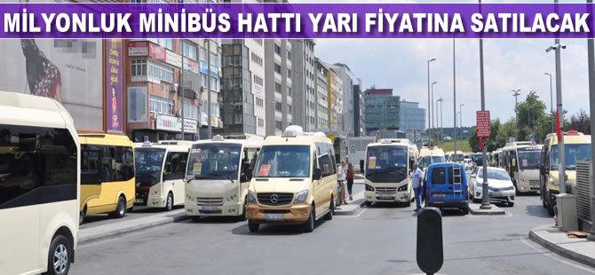 1 milyonluk minibüs hattı icralık oldu, yarı fiyatına satılacak