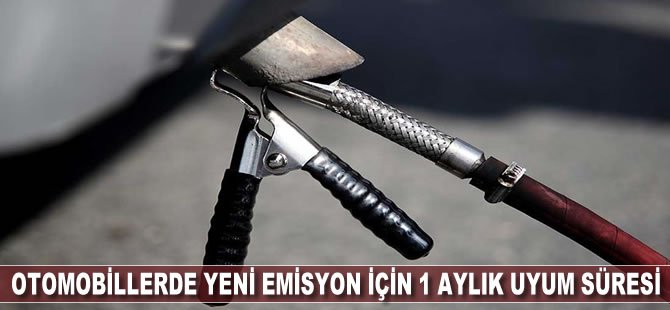 Otomobiller ve hafif ticari araçlarda yeni emisyon için 1 aylık uyum süresi