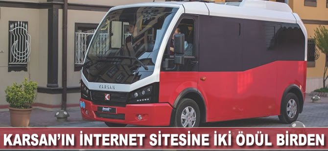 Karsan’ın internet sitesine iki ödül birden