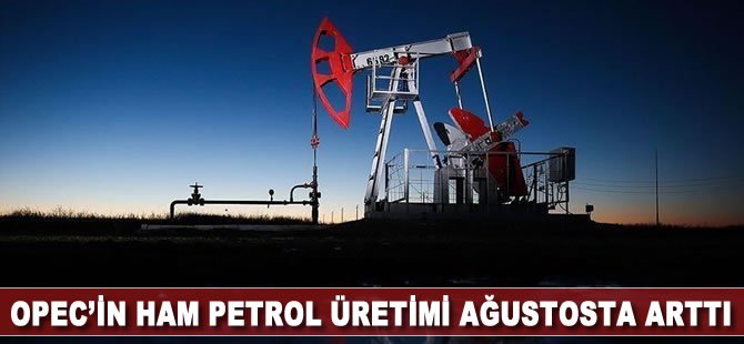 OPEC'in ham petrol üretimi ağustosta arttı