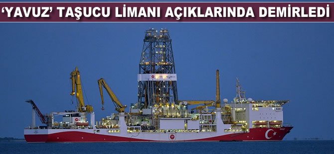 'Yavuz' Taşucu Limanı açıklarında demirledi