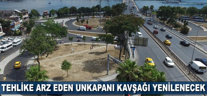 Tehlike arz eden Unkapanı Kavşağı yenilenecek