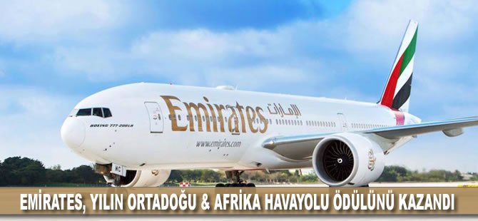 Emirates, Yılın Ortadoğu & Afrika Havayolu ödülünü kazandı