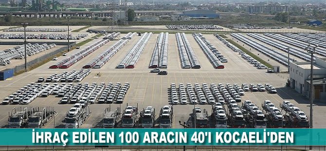 İhraç edilen 100 aracın 40'ı Kocaeli'den