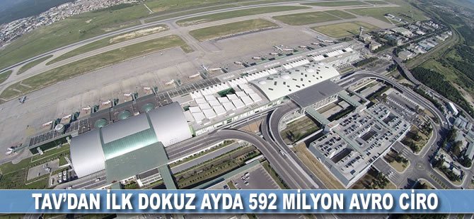 TAV’dan ilk dokuz ayda 592 milyon avro ciro