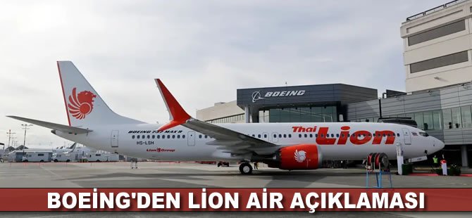 Boeing'den Lion Air açıklaması