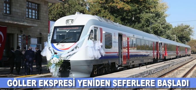 Göller Ekspresi yeniden seferlere başladı