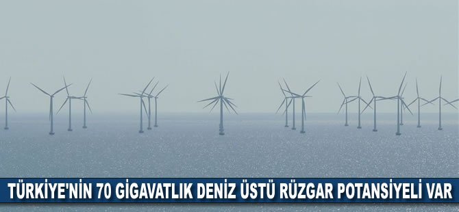 Türkiye'nin 70 gigavatlık deniz üstü rüzgar potansiyeli var