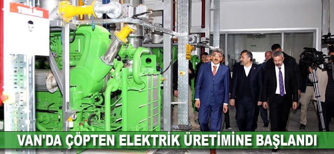 Van'da çöpten elektrik üretimine başlandı