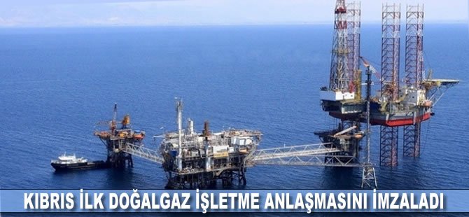 Kıbrıs ilk doğalgaz işletme anlaşmasını imzaladı