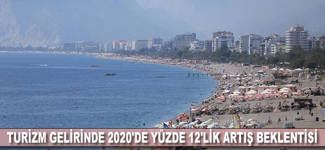 Turizm gelirinde 2020'de yüzde 12'lik artış beklentisi