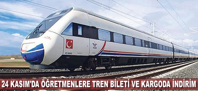 24 Kasım'da öğretmenlere tren bileti ve kargoda indirim