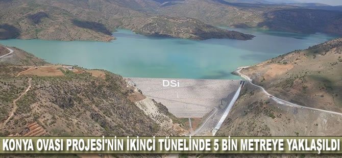 Konya Ovası Projesi'nin ikinci tünelinde 5 bin metreye yaklaşıldı